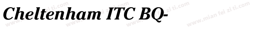 Cheltenham ITC BQ字体转换